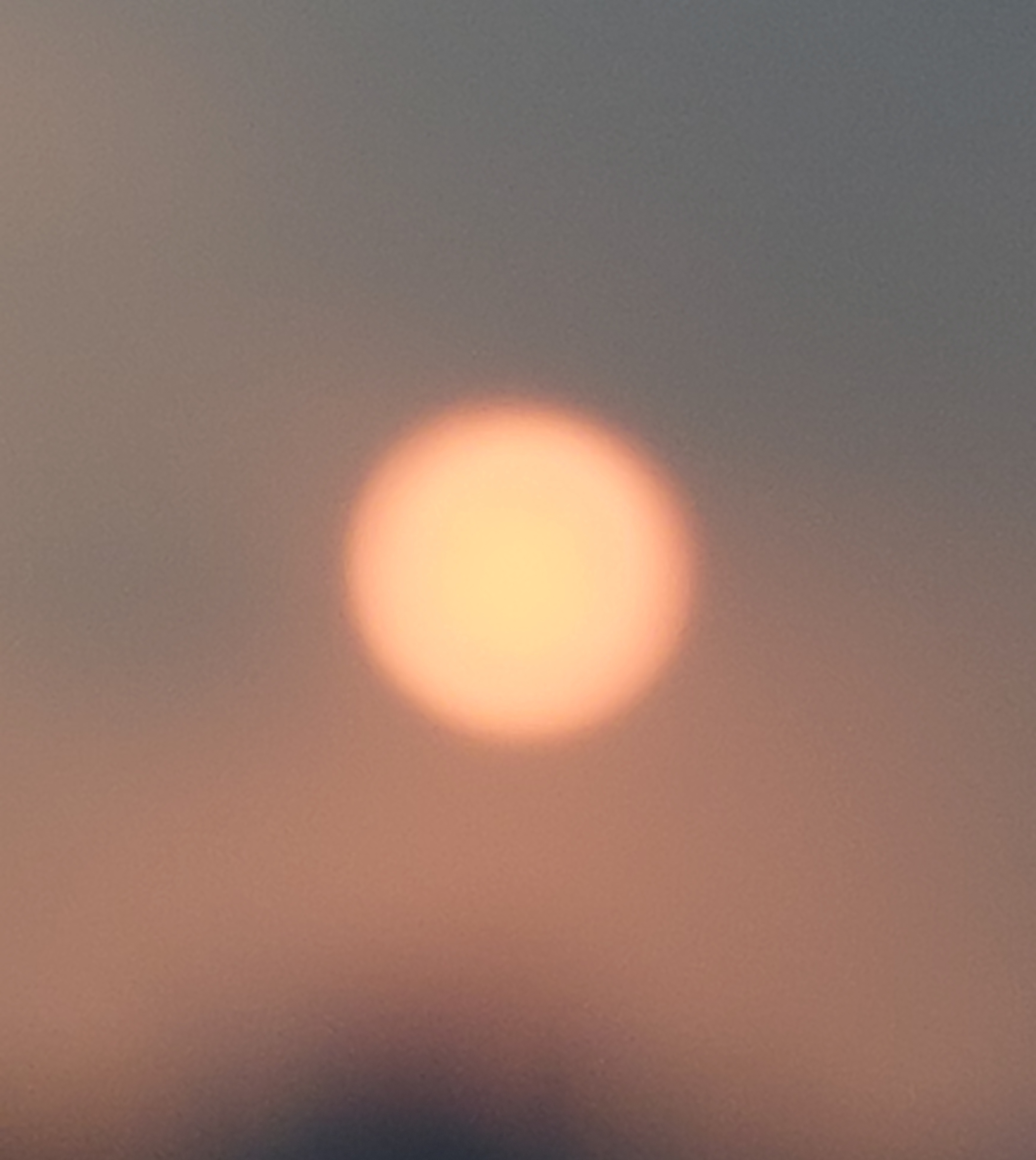 Sun through haze